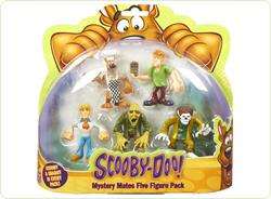 Set 5 figurine 7 cm personaje Scooby Doo (Scooby Bucatar, Shaggy, Fred, Omul-Lup si Zombi)