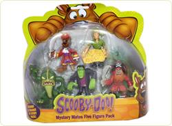Set 5 figurine 7 cm personaje Scooby Doo (Scooby Pirat, Shaggy Pirat, Barba-Rosie,Bestia din adancur