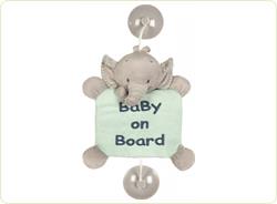 Semn de avertizare Baby on Board Elefantelul Jack