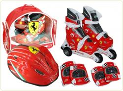 Set role cu accesorii protectie incluse Ferrari marimi reglabile 31-34