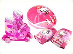 Set role cu accesorii protectie incluse Hello Kitty marimi reglabile 28-31