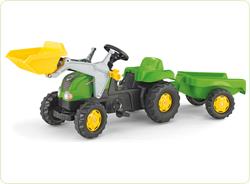 Tractor cu pedale si remorca copii 023134 verde