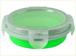 Castron pliabil din silicon 400 ml pentru 3m+ 1buc/set verde