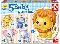 Puzzle bebe cu Animale Savana