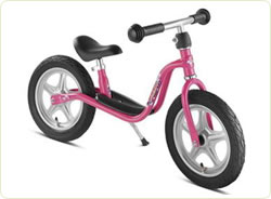 Bicicleta fara pedale roz 12"
