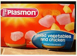 Legume mix cu carne de pui 2x120 Plasmon - HopaSus