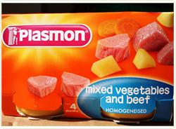 Piure - carne de vita cu legume 2x120g Plasmon - HopaSus