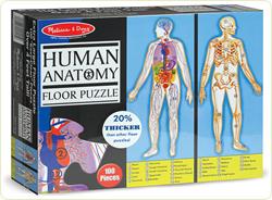 Puzzle de podea "Corpul uman"